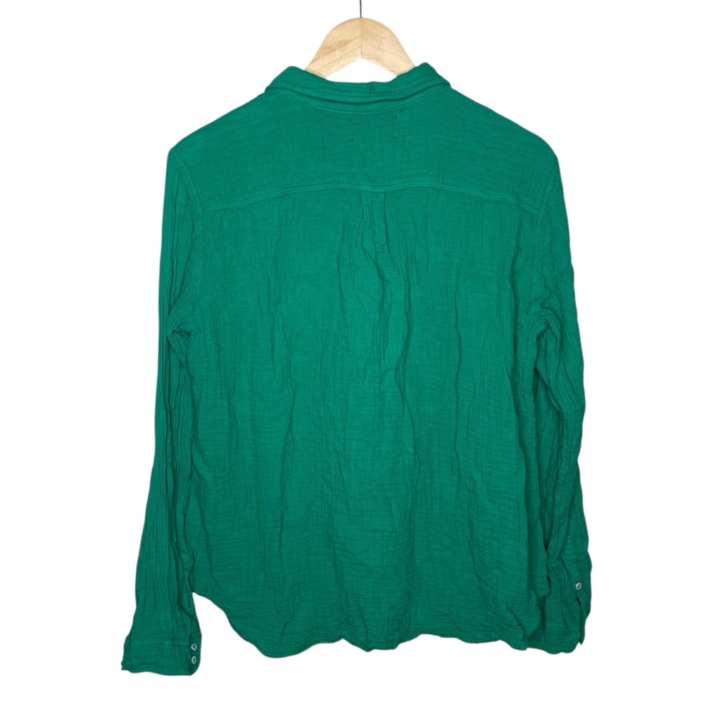 XiRENA Chelsea Gauze Scout Button Down Shirt Apple Green Large - Picture 6 of 14